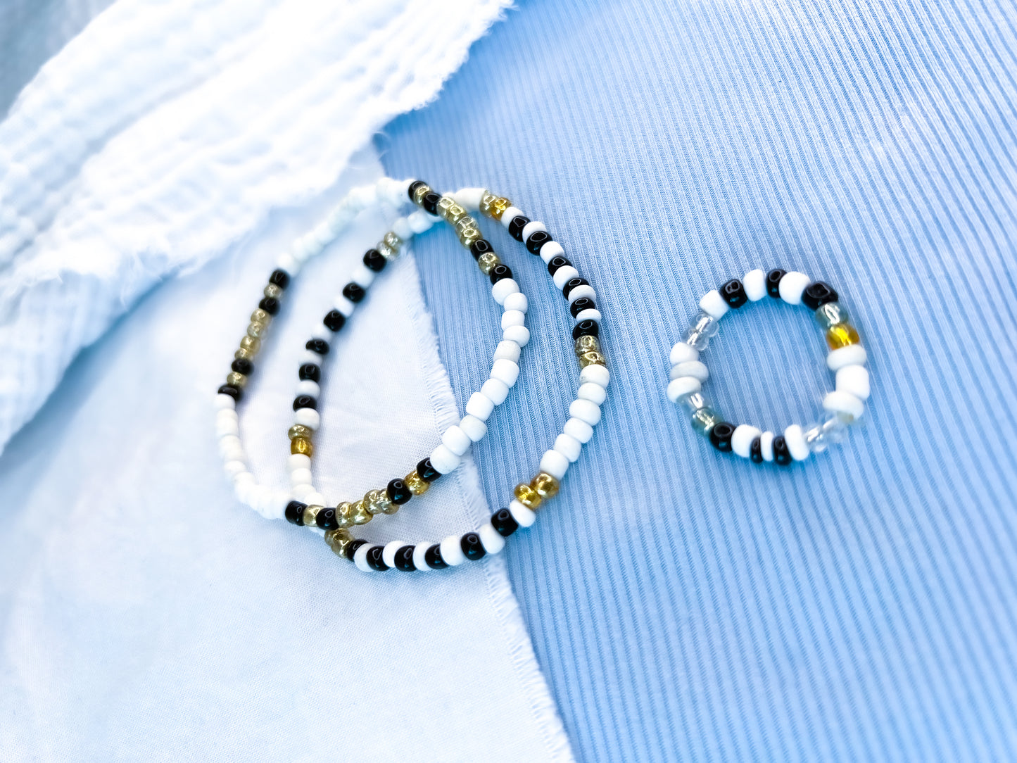 Set pulseras y anillo - diseño único